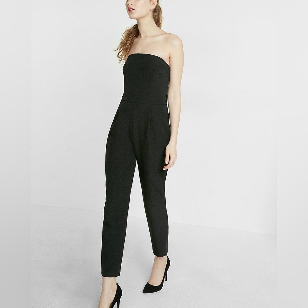 Express Strapless Black Jumpsuit